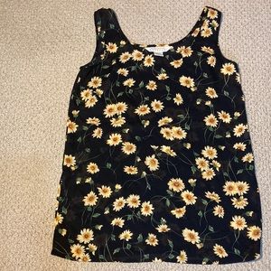 Vintage 90’s Express sheer floral tank
